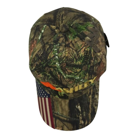 Mossy Oak Ashley Camo Strapback Cap Hat Trucker Baseball Hunter Logo Flag NWT - Picture 6 of 14